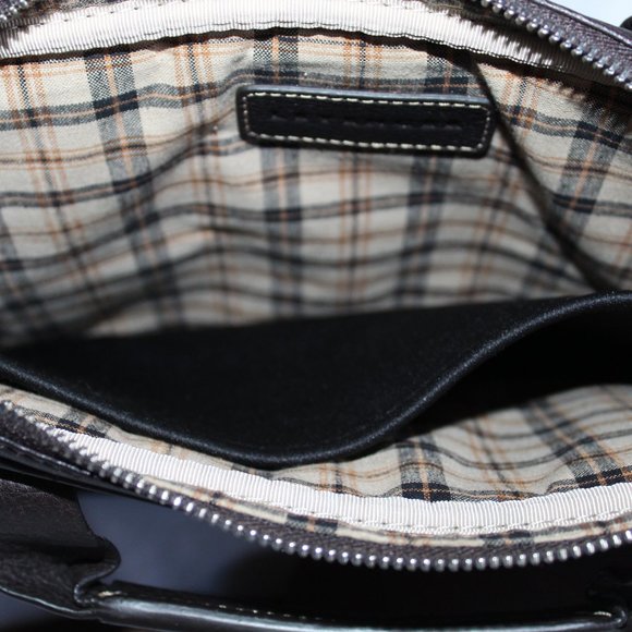 Levenger Brown Leather Multi-Use Messenger Crossbody Bag Organizer 11.5"x9" - Picture 12 of 16